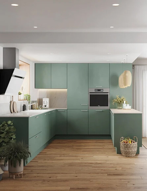 BUDAPEST Vert Eucalyptus Mat